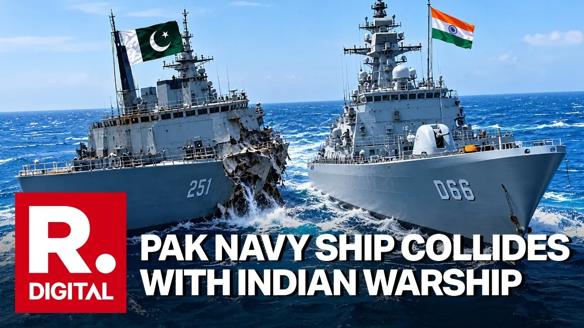 Pakistan Naval Ship Collides With Indian Warship After 'Unprofessional' Manoeuvre in Arabian Sea; Pak CDA Summoned India Summons Pakistan CDA, Lodges Strong Protest Over Naval Collision in Arabian Sea