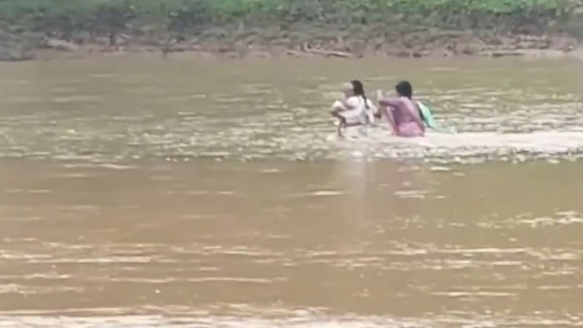 Infant In Arms, River In Way: Chhattisgarh Teachers Brave Monsoon