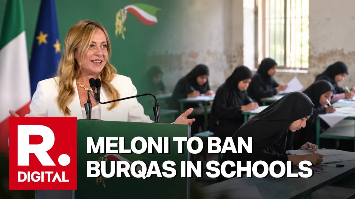 Italian PM Meloni Announces Ban on Burqas, Niqabs in Schools; Plans Cap on Foreign Students Per Class