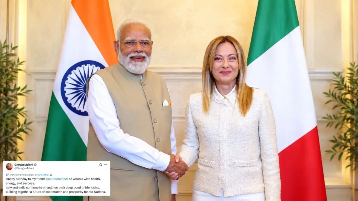 'Happy Birthday to my friend...', जॉर्जिया मेलोनी ने PM मोदी को दी जन्मदिन की बधाई, इटली और भारत के संबंधों को मजबूत होने की कामना की Italian Prime Minister Giorgia Meloni birthday wishes to PM Modi