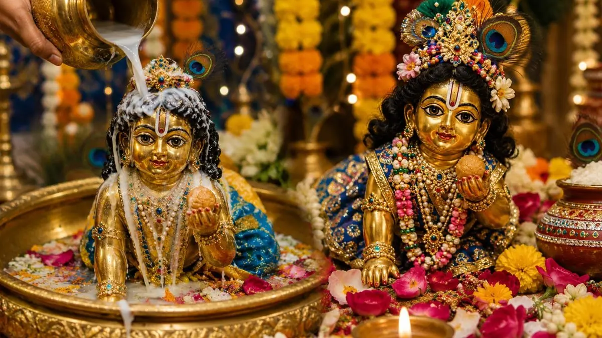 Janmashtami Shubh Muhurat 2026: लड्डू गोपाल के जलाभिषेक से लेकर पूजा और भोग तक...जानें शुभ मुहूर्त और नियम सब कुछ विस्तार से Janmashtami Shubh Muhurat 2026: लड्डू गोपाल के जलाभिषेक से लेकर पूजा और भोग तक...जानें शुभ मुहूर्त और नियम सब कुछ विस्तार से
