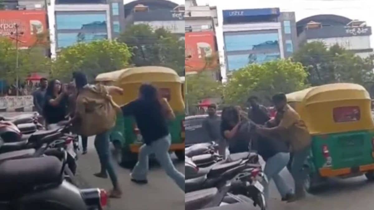 किराए के विवाद पर हाई-वोल्टेज ड्रामा... बेंगलुरु की सड़क पर लड़कियों और ऑटो ड्राइवर के बीच मारपीट, VIDEO VIRAL