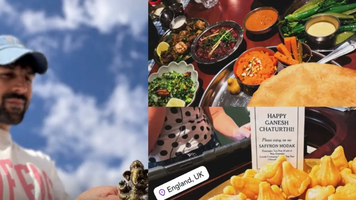 Ganesh Chaturthi 2026: Kartik Aaryan Celebrates In UK With Modak, Chole Bhature Kartik Aaryan Celebrates Ganesh Chaturthi In UK