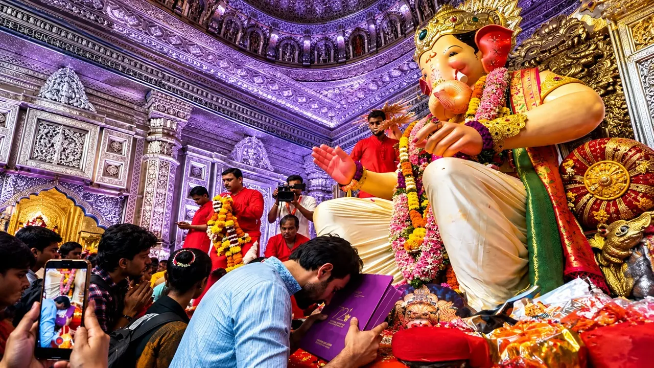 नेशनल अवार्ड मिलने के बाद कार्तिक आर्यन पहुंचें ‘लालबाग के राजा' के दरबार...हाथ जोड़े, माथा टेका और गणेश जी के चरणों में सौंपा सम्मान kartik aryan Lal Bagh ke Raja
