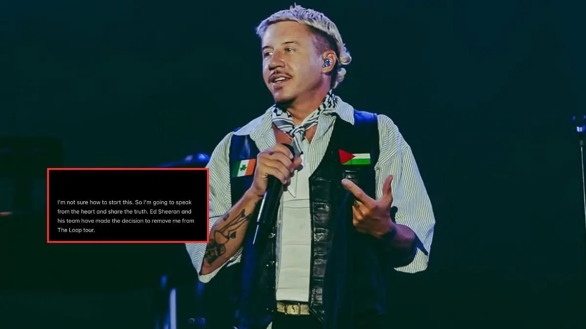 Macklemore Is Dropped From Ed Sheeran's Loop Tour Over 'Free Palestine' Chant Onstage Macklemore Is Dropped From Ed Sheeran's Tour Over 'Free Palestine' Chant