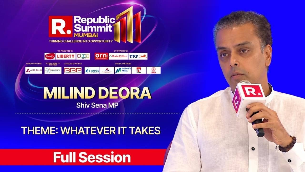 Milind Deora At Republic Summit 2026