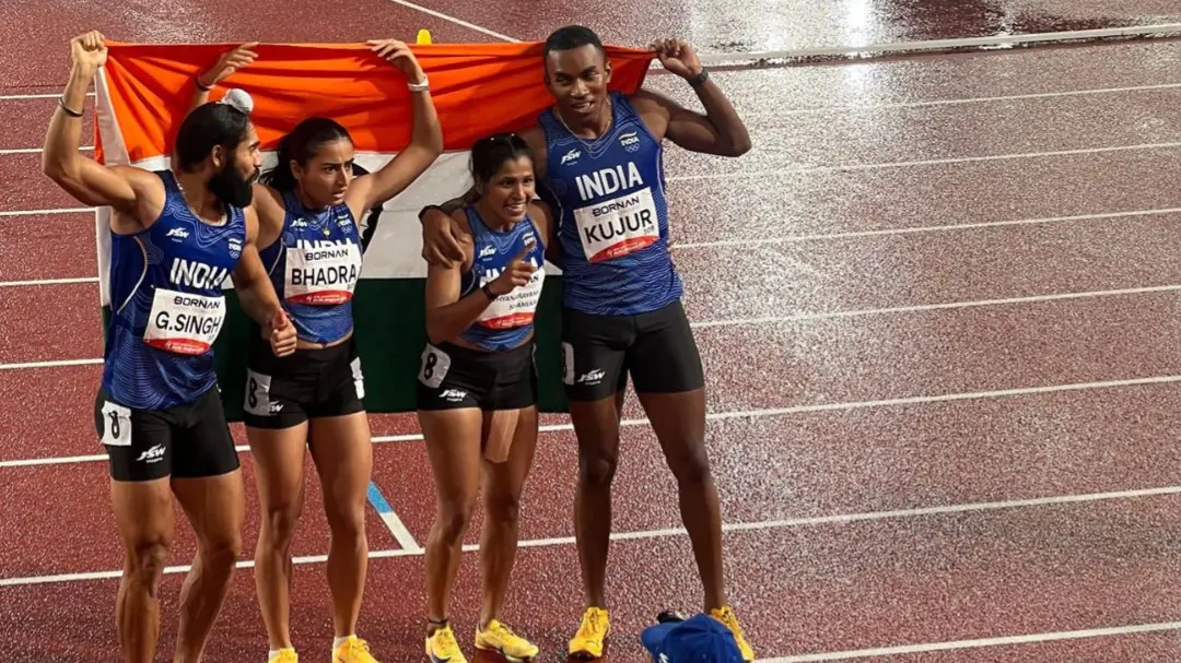 Asian Games 2026: ट्रैक पर भारतीय एथलीटों का जलवा, मिक्स्ड 4x100m रिले में ब्रॉन्ज पर कब्जा, गुलवीर सिंह ने जीता तीसरा मेडल Mixed 4x100m relay team wins bronze