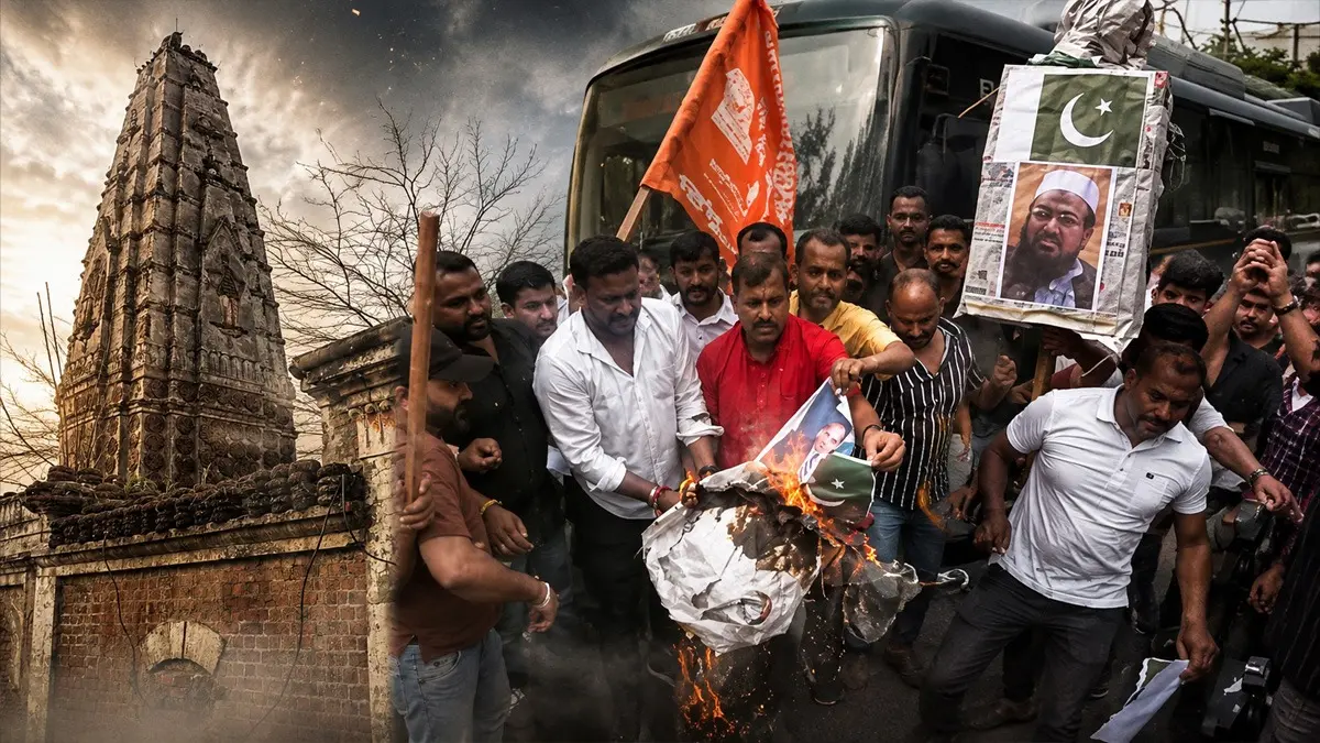 Over 100-Year-Old Hindu Temple Demolished In Pakistan 'To Make Space For Madrassa'; Bajrang Dal Stages Protest in J&K Over 100-Year-Old Hindu Temple Demolished In Pakistan 'To Make Space For Madrassa'; Bajrang Dal Stages Protest in J&K