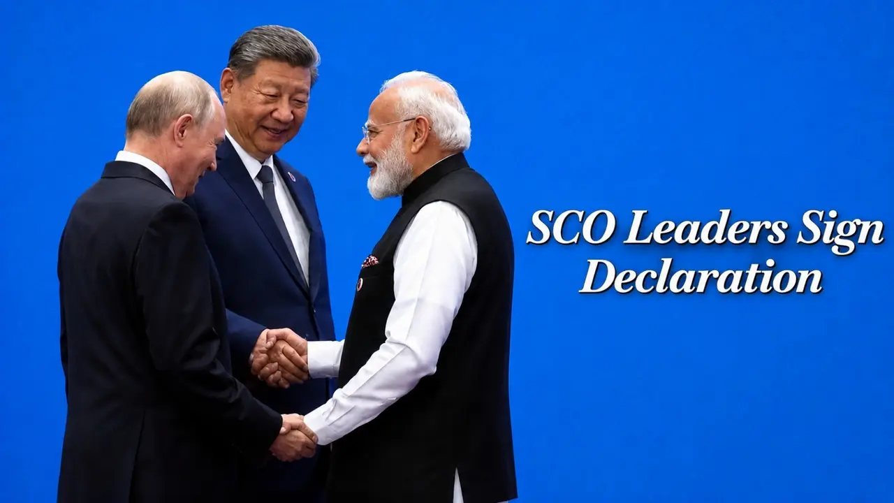 PM Modi, Chinese President Xi, Russian President Putin Share Handshake as World Leaders Gather for SCO Summit PM Modi, Chinese President Xi, Russian President Putin Share Handshake as World Leaders Gather for SCO Summit