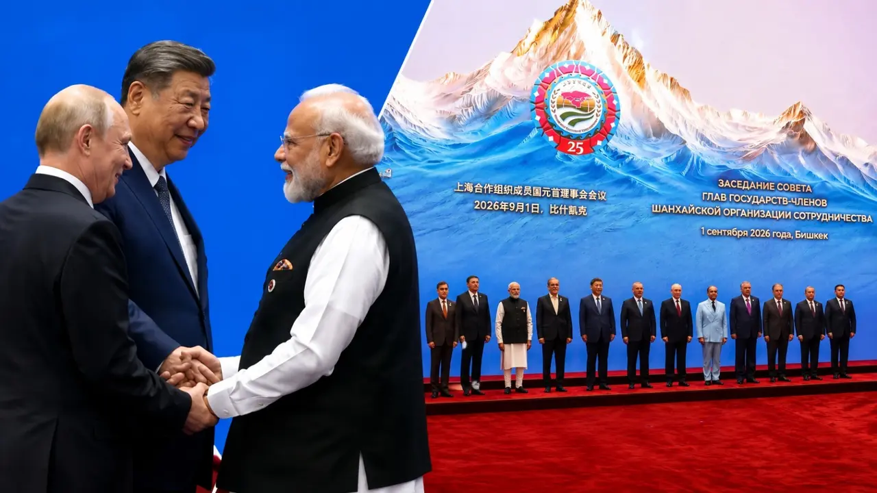 Bishkek SCO Summit: एक हाथ से जिनपिंग, दूसरे से पुतिन को PM मोदी ने किया हैंडशेक, बगल में भौचक्का होकर देखते रह गए शहबाज शरीफ-VIDEO PM Modi in SCO Summit
