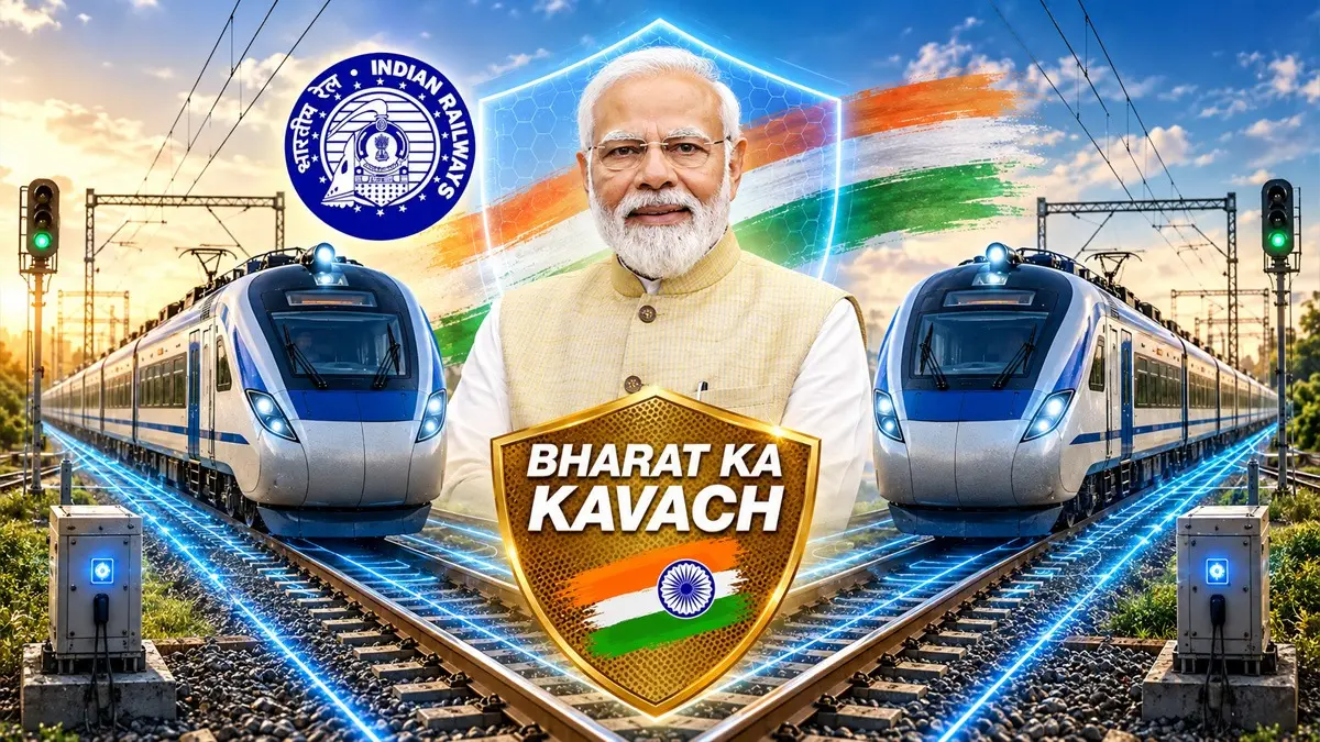 रेलवे के नए कवच के लिए केंद्र सरकार ने किए 252 करोड़ रुपए मंजूर, यात्रा होगी सुरक्षित, दुर्घटनाओं से होगा बचाव, बदलेगी भारतीय रेल की तस्वीर PM Modi Indian Railway Kavach