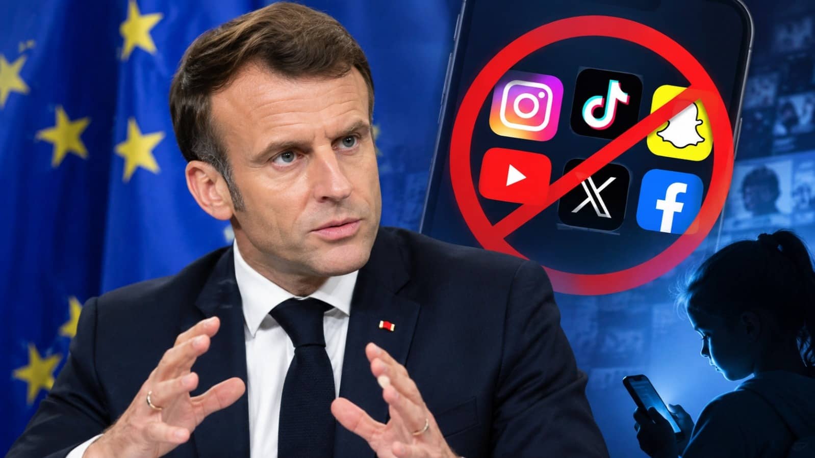 'Protect Our Children Online': French President Macron Pushes EU-Wide Social Media Ban for Under-15s