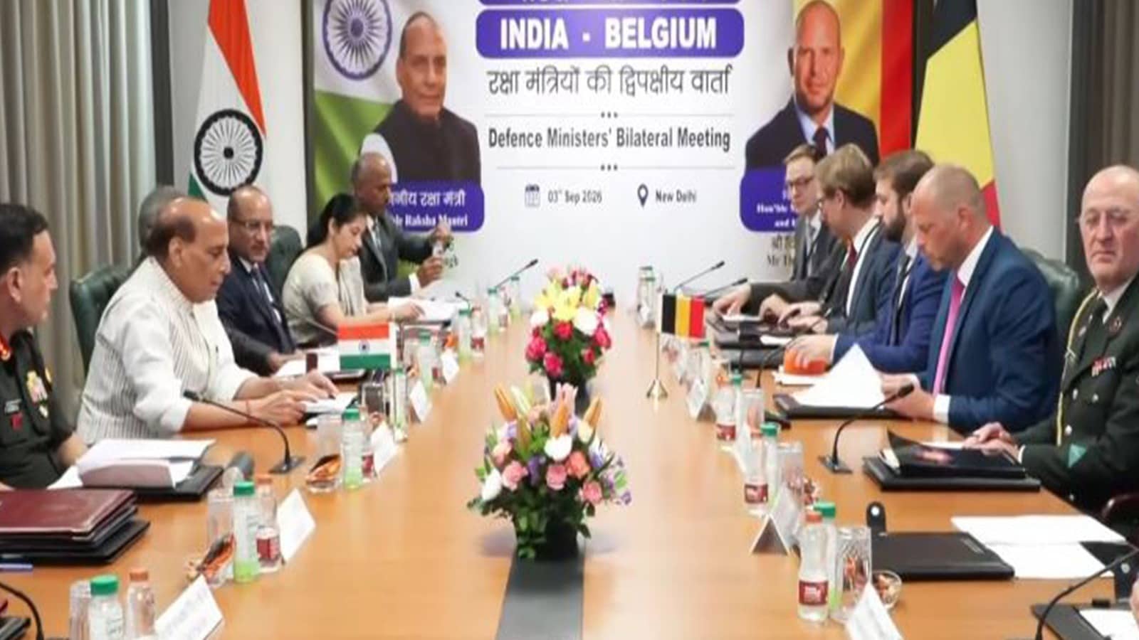 Rajnath Singh Calls for Greater India-Belgium Defence Cooperation Amid Geopolitical, Economic Turmoil