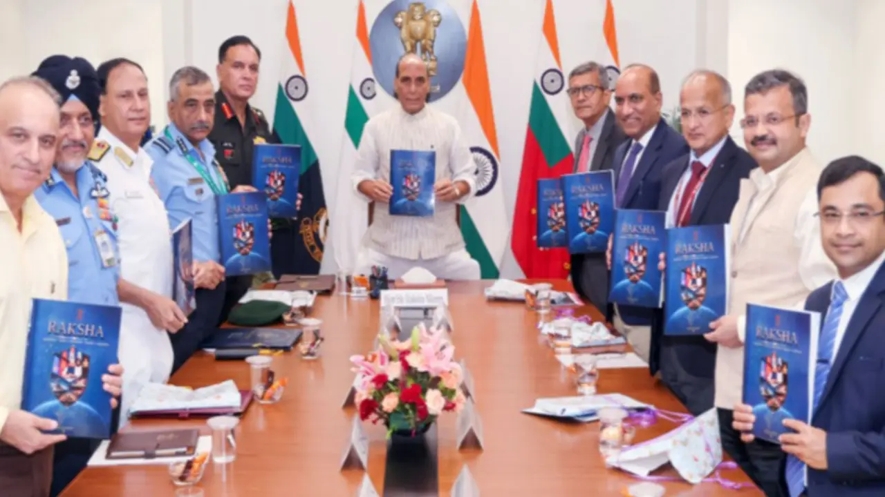 Rajnath Singh Officially Releases Landmark 'RAKSHA' Document on Defence Diplomacy, What Does it Contain? Rajnath Singh Officially Releases Landmark 'RAKSHA' Document on Defence Diplomacy, What Does it Contain?