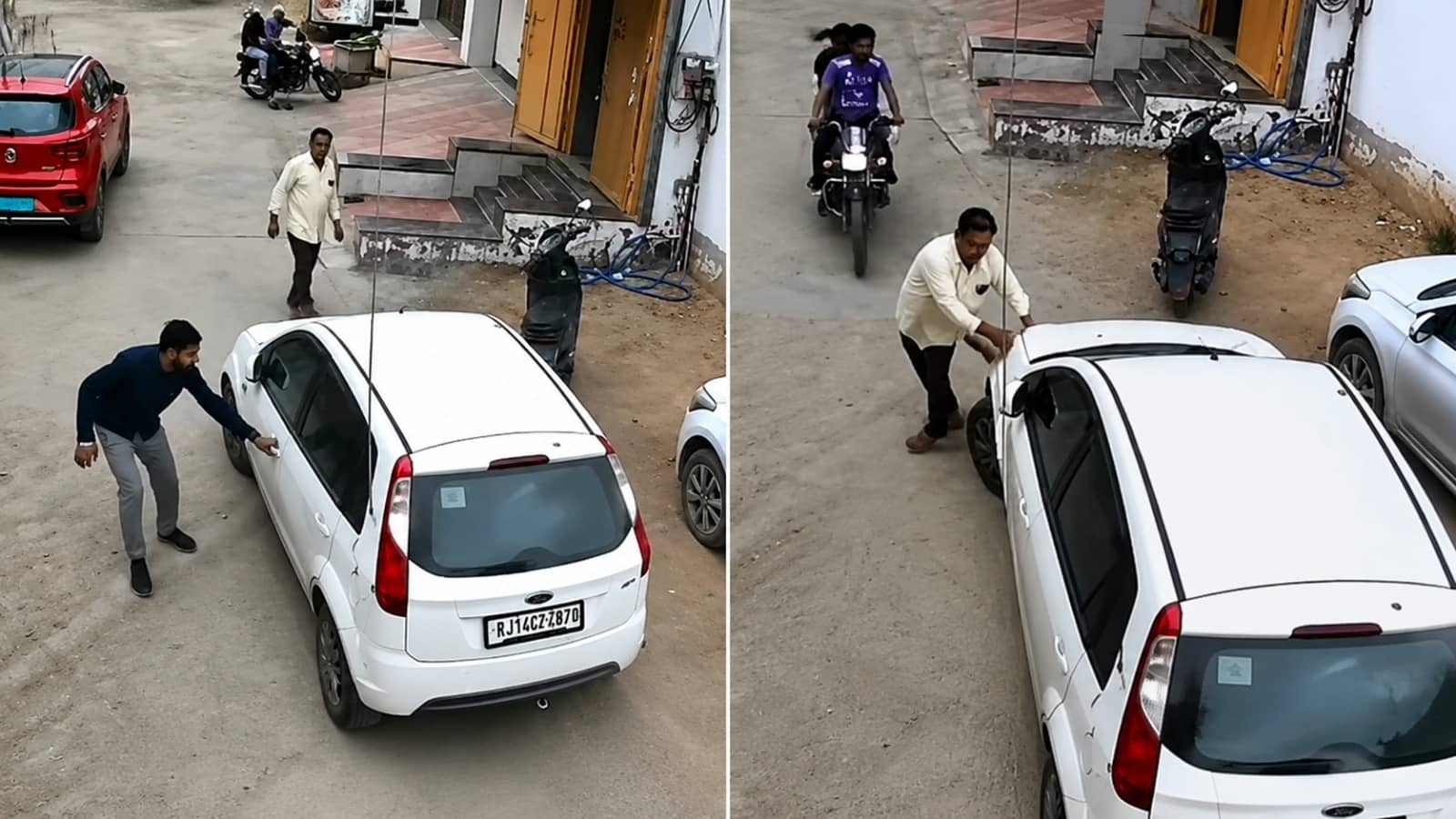 Rampage by a speeding car