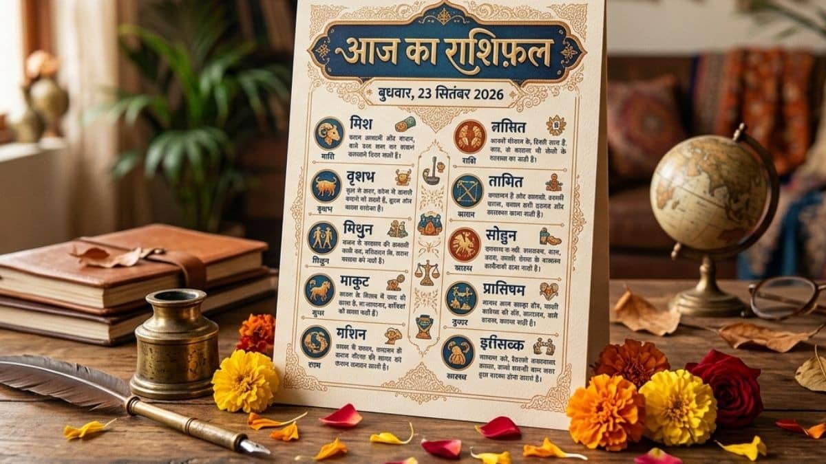 aj Ka Rashifal 23 सितंबर 2026: कुंभ राशि वालों के बन रहे हैं आर्थिक लाभ के योग, जानिए अपनी-अपनी राशि में कैसे रहेगा आज का दिन