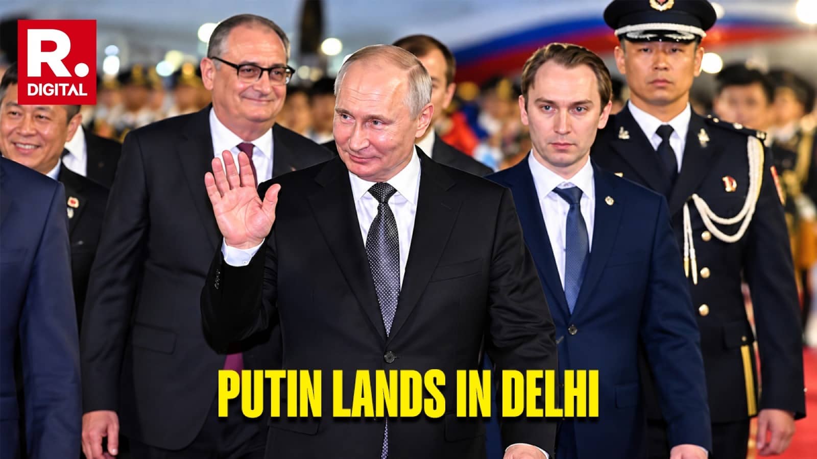 Russian President Vladimir Putin Lands in Delhi For 18TH BRICS Summit, To Hold Bilateral With PM Modi Today
