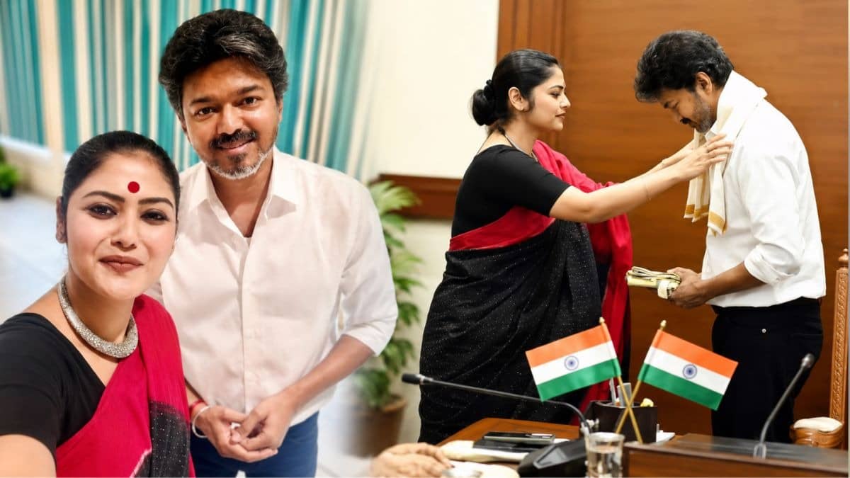 Saayoni Ghosh Met CM Vijay
