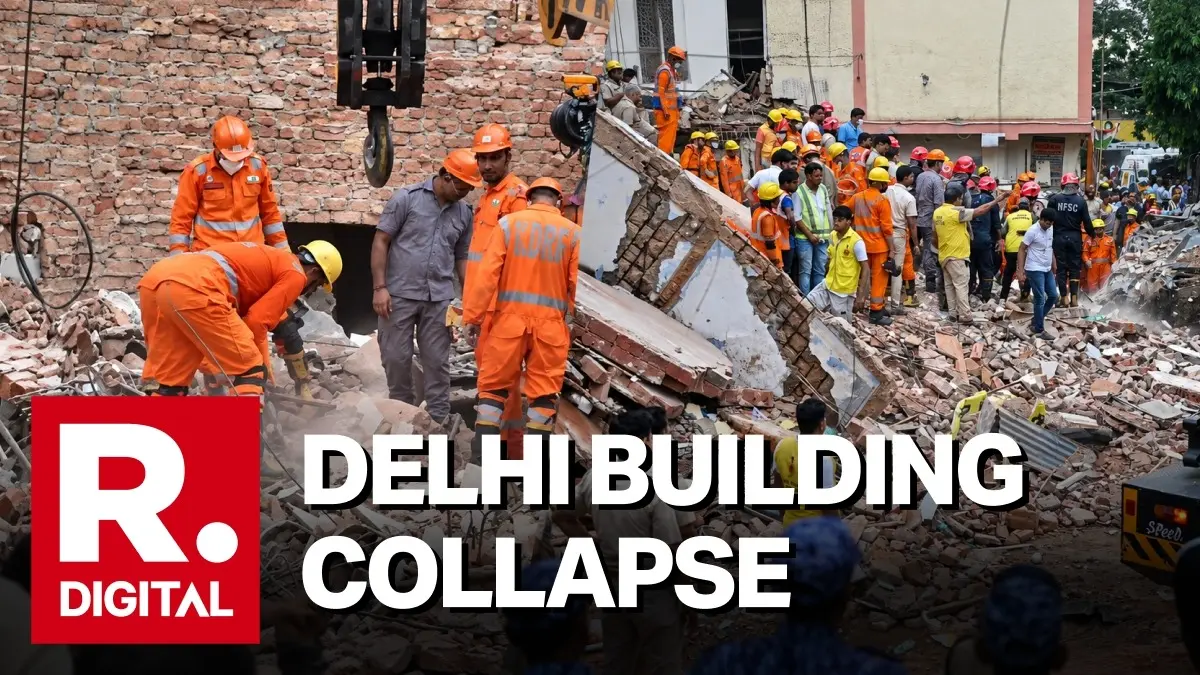 Satya Niketan Building Collapse: Death Toll Rises to 6, 11 Rescued; Search and Rescue Operations Intensify Satya Niketan Building Collapse: Death Toll Rises to 6, 11 Rescued; Search and Rescue Operations Intensify