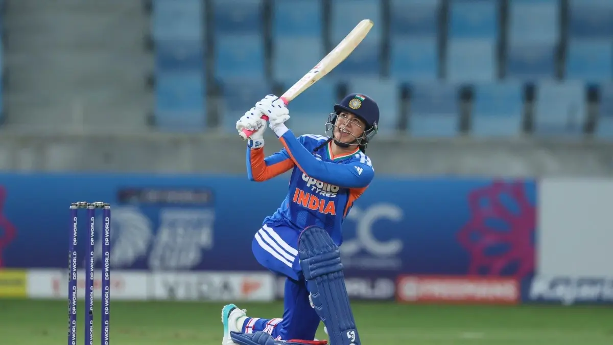 Women's Asia Cup: Smriti Mandhana Hits Record-breaking Hundred Against Hong Kong, Becomes All-time Leading Run Scorer In International Cricket Smriti Mandhana in action