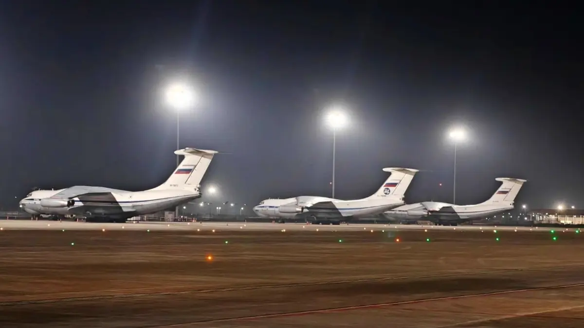 Three Russian Military Aircraft Land at Noida Airport Ahead of BRICS Summit 2026 Three Russian Military Aircraft Land at Noida Airport Ahead of BRICS Summit 2026
