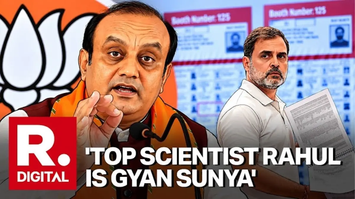 ‘Top Scientist Rahul Gandhi is Gyan Shunya’: BJP Hits Back at Congress Over ECI, Anti-Incumbency Remarks ‘Top Scientist Rahul Gandhi is Gyan Shunya’: BJP Hits Back at Congress Over ECI, Anti-Incumbency Remarks