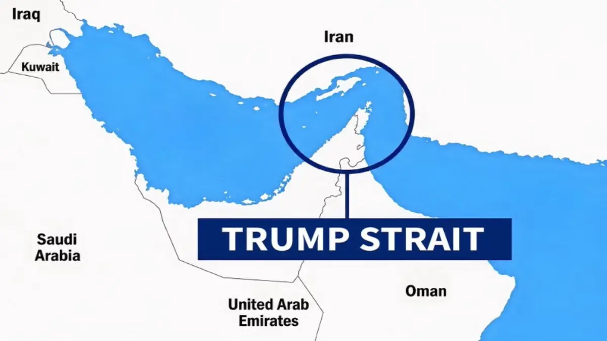 Trump Posts Map Showing 'Trump Strait' Off Iran, and Other Mideast Developments Trump Posts Map Showing 'Trump Strait' Off Iran, and Other Mideast Developments