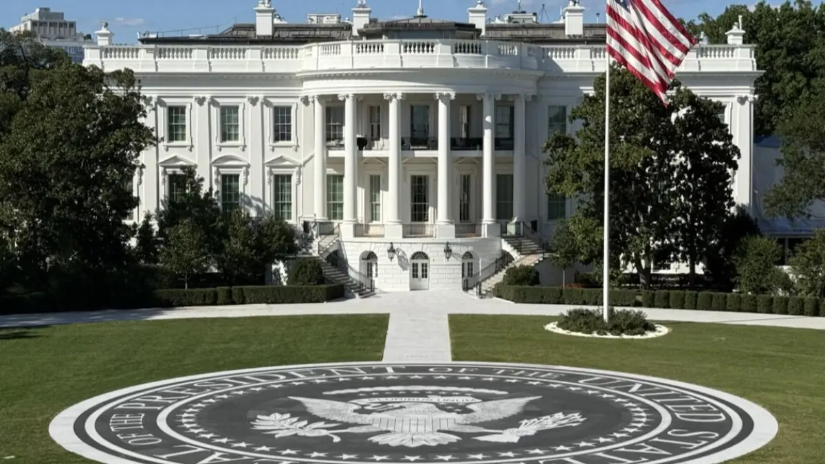 Trump Unveils Newly Upgraded White House Helipad, Calls $6 Million Granite Landing Facility a 'Work of Art' Trump Unveils Upgraded White House Helipad, Calls It a 'Work of Art'
