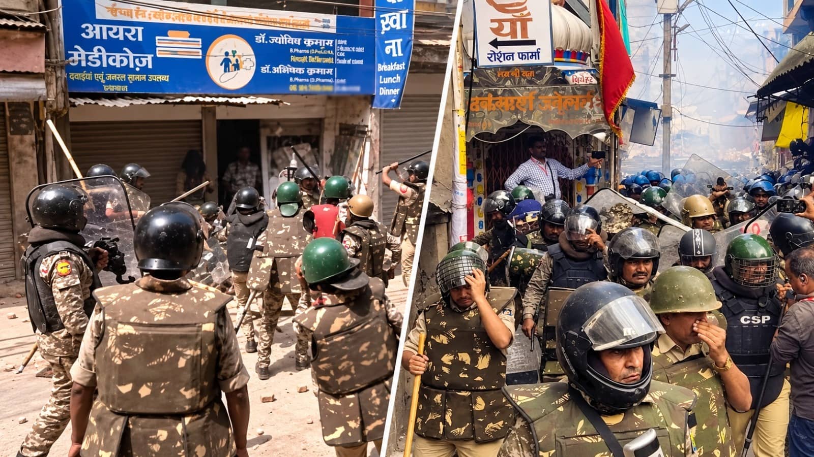 उज्जैन में शाही मस्जिद के आसपास तनाव, भीड़ और पुलिस के बीच झड़प के बाद बवाल, पुलिस ने छोड़े आंसू गैस के गोले; 2500 से ज्यादा सुरक्षा बल तैनात