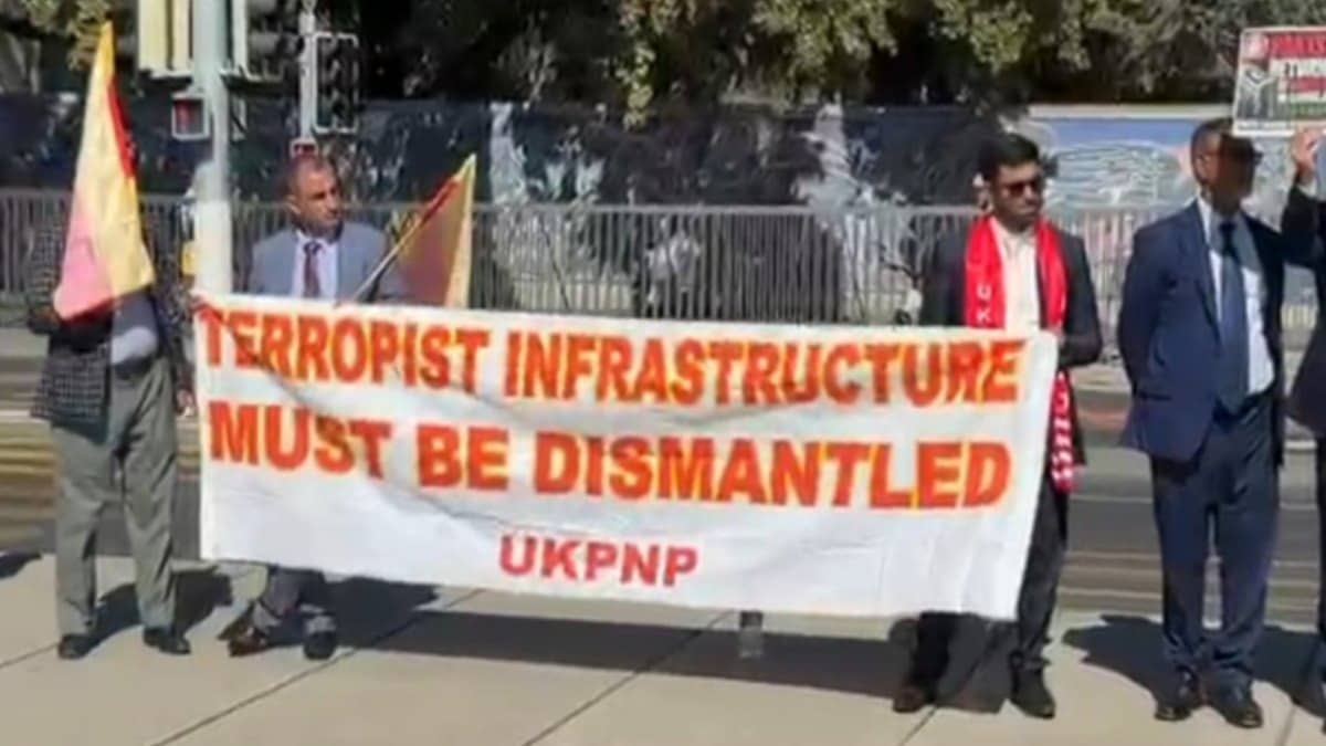 UKPNP Stages Anti-Pakistan Protest Outside UN Over Rights Violations in PoJK