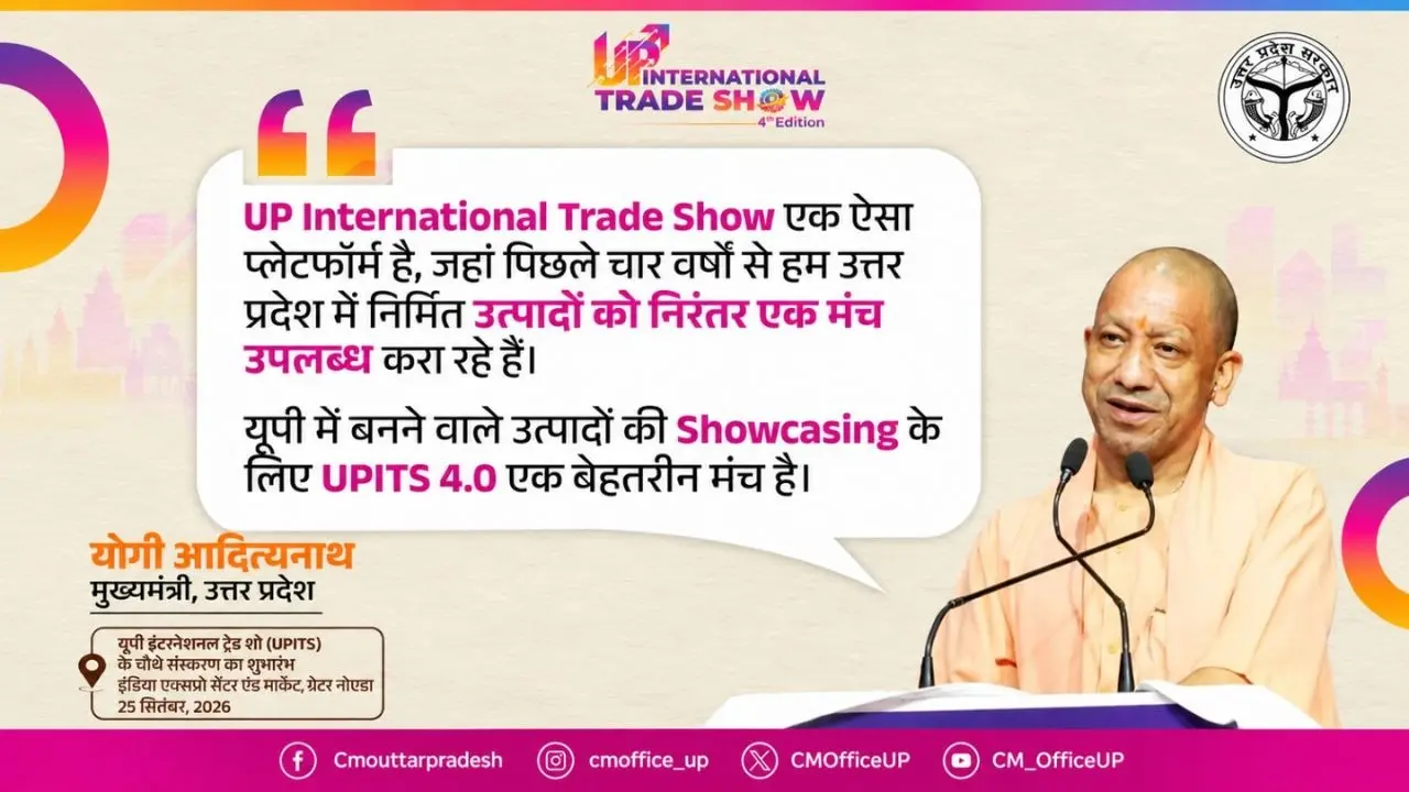 उत्तर प्रदेश इंटरनेशनल ट्रेड शो: यूपी के आत्मविश्वास की वैश्विक यात्रा उत्तर प्रदेश इंटरनेशनल ट्रेड शो के चौथे संस्करण का आगाज