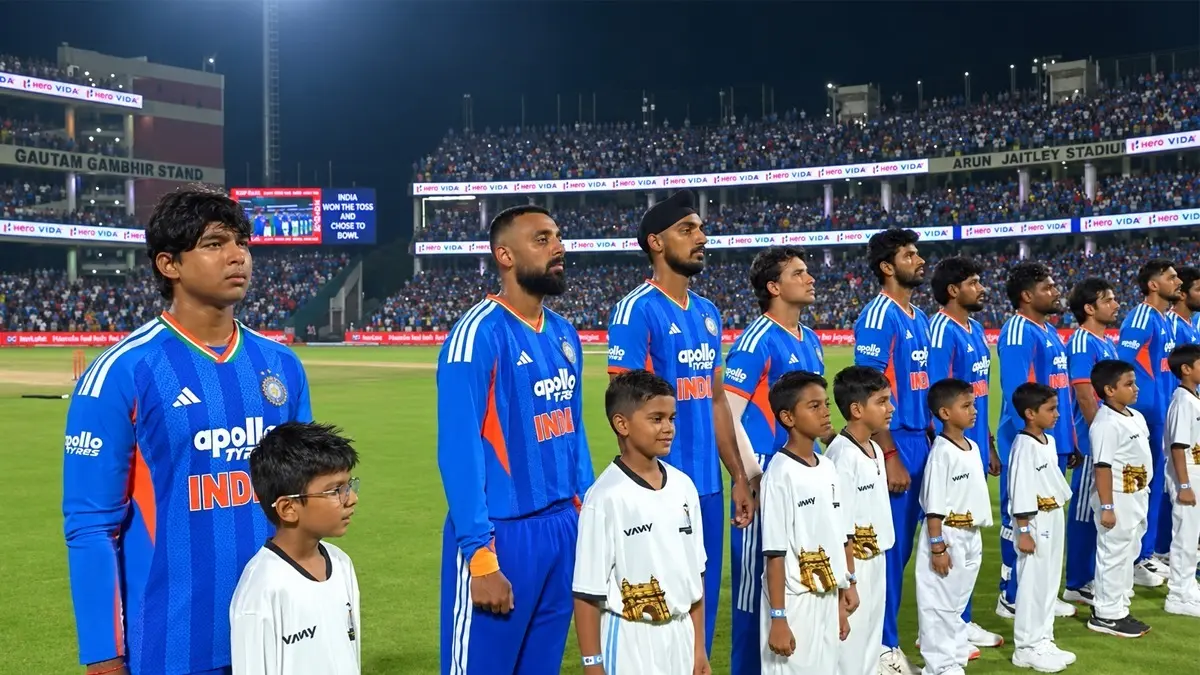 IND Vs AFG: भारतीय क्रिकेट के इतिहास में शुरू हुई एक नई पहल, राष्ट्रगान के साथ वंदे मातरम् का भी गायन, देशभक्ति में डूबा अरुण जेटली स्टेडियम vande mataram team india