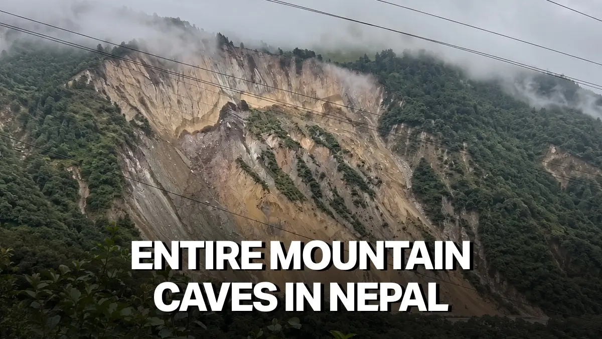 Video: Mountainside Turns Into Raging Mud In Seconds As Heavy Rain Triggers Landslide In Nepal Video: Mountainside Turns Into Raging Mud In Seconds As Heavy Rain Triggers Landslide In Nepal