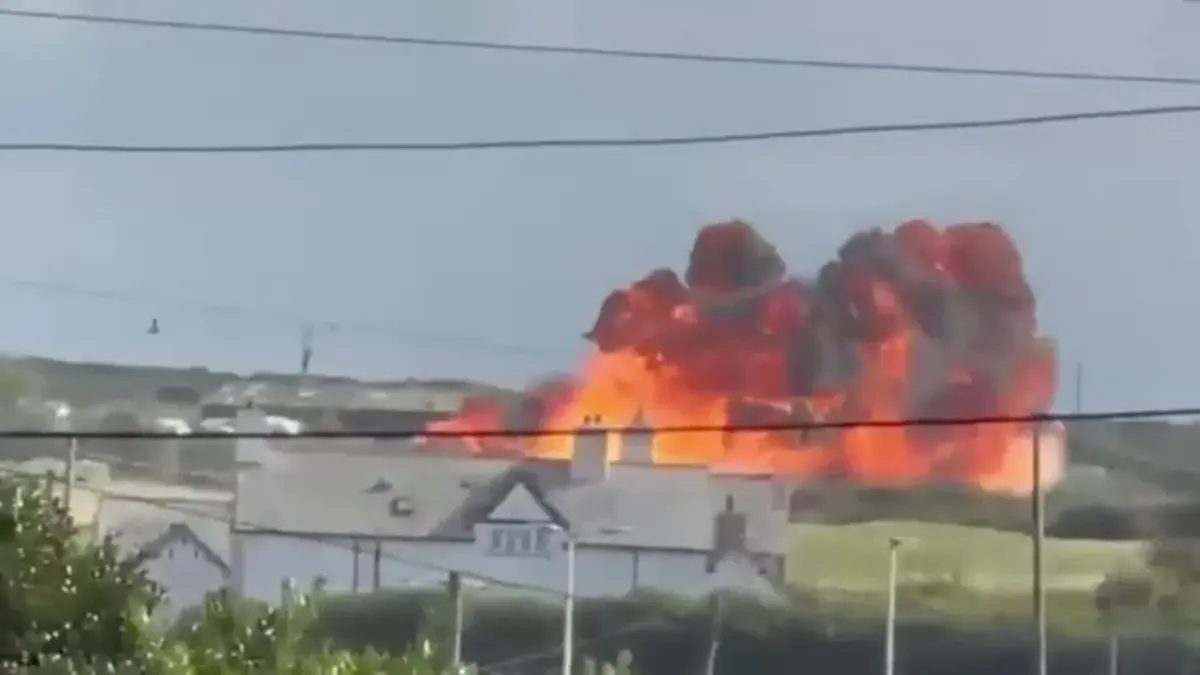Watch: Moment RAF Pilots Eject Seconds Before Rs 203 Crore Hawk Jet Turns Into Fireball In Wales Watch: Moment RAF Pilots Eject Seconds Before Rs 203 Crore Hawk Jet Turns Into Fireball In Wales