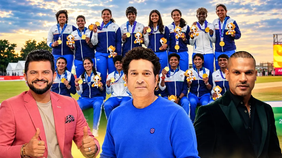 Asian Games 2026: टीम इंडिया के गोल्ड जीतने पर खेल जगत गदगद्, सचिन-धवन सबने दी बधाई, सुरेश रैना बोले- आपने जुनून के साथ तिरंगा लहराया womens team india gold medal sachin, raina, dhawan
