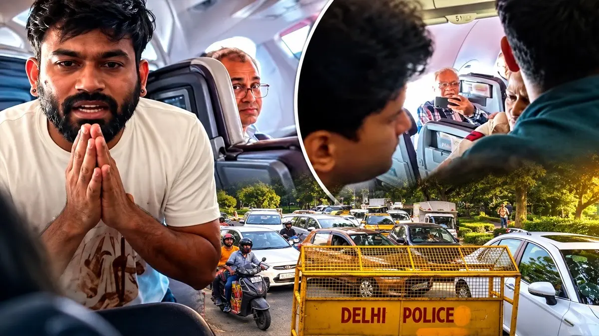 मैं अरेस्ट होने ही आया हूं...दिल्ली एयरपोर्ट पर फ्लाइट के अंदर अभिजीत दीपके-पुलिस के बीच हुई तू-तू, मैं-मैं, VIDEO में हाथ जोड़े दिखे CJP संस्थापक Abhijeet Dipke detained from flight after landing in Delhi ahead of CJP protest