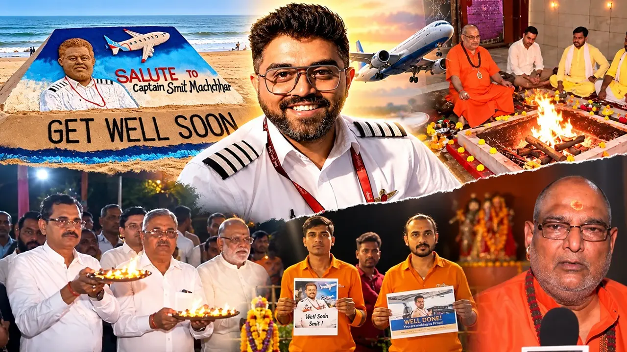 अहमदाबाद-दिल्ली से ओडिशा तक... फ्लाईदुबई हमले में घायल जांबाज पायलट स्मित मच्छार की सेहत और लंबी उम्र के लिए देश में प्रार्थना-आरती का दौर, VIDEO अहमदाबाद-दिल्ली से ओडिशा तक... फ्लाईदुबई हमले में घायल जांबाज पायलट स्मित मच्छार की सेहत और लंबी उम्र के लिए देश में प्रार्थना-आरती का दौर, VIDEO
