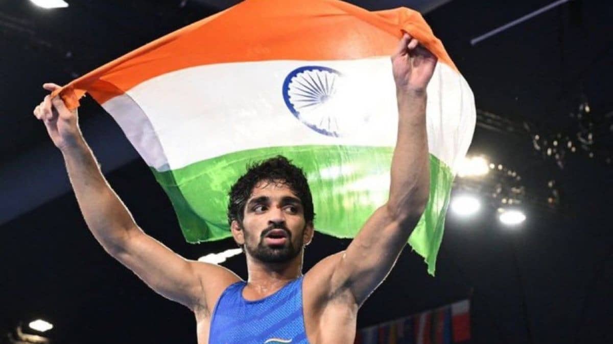  Aman Sehrawat clinches the gold medal 57kg freestyle wrestling 2026 Asian Games