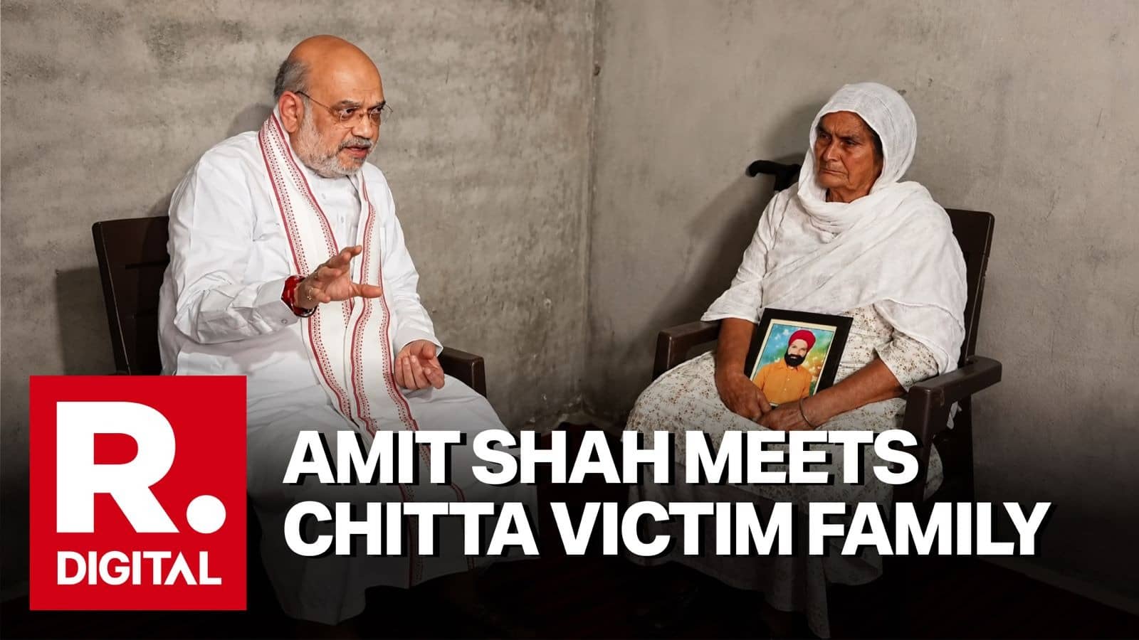 Amit Shah Meets Family of Bikramjit Singh in Gurdaspur, Allegedly Killed for Raising Voice Against Drug Trade
