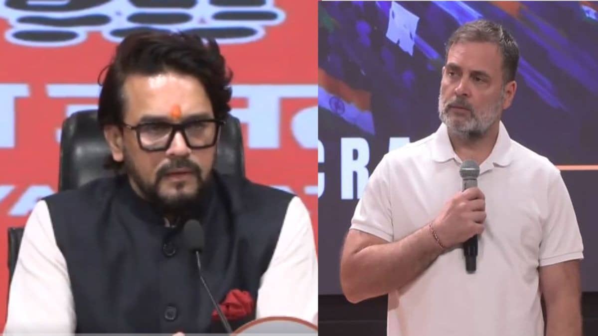 Anurag Thakur slam Congress Rahul Gandhi spreading anarchy in country INDI Bloc march to SC