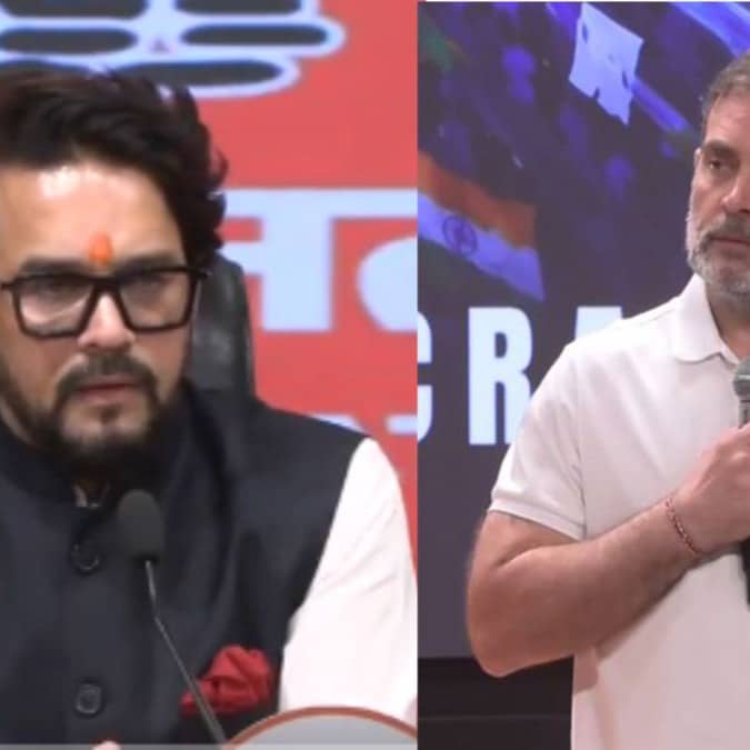 Anurag Thakur slam Congress Rahul Gandhi spreading anarchy in country INDI Bloc march to SC