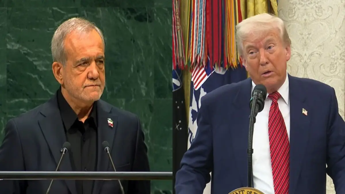 'Bombs and Missiles Cannot Force Surrender': Iran President Pezeshkian Calls For National Unity Amid US Strike Threats 'Bombs and Missiles Cannot Force Surrender': Iran President Pezeshkian Calls For National Unity Amid US Strike Threats