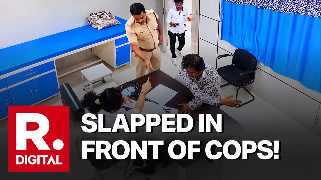 Caught on CCTV: Accused Slaps Female Doctor Mid-Checkup Right in Front of Cops in Maharashtra's Wardha Caught on CCTV: Accused Slaps Female Doctor in Front of Cops in Wardha