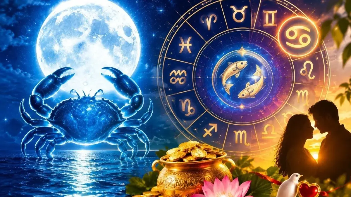 Chandra Gochar 2026: आज कर्क राशि में चंद्रमा करेंगे गोचर, मीन राशि समेत इन 6 राशियों का चमकेगा भाग्य; मिलेगा मनचाहा वर Chandra Gochar 2026: आज कर्क राशि में चंद्रमा करेंगे गोचर, मीन राशि समेत इन 6 राशियों का चमकेगा भाग्य; मिलेगा मनचाहा वर