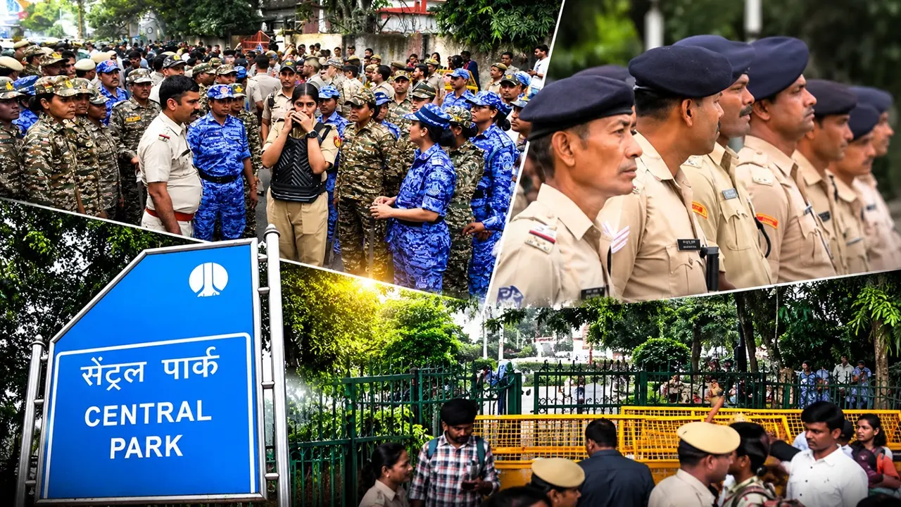 CJP के तिरंगा मार्च से पहले कनॉट प्लेस के सेंट्रल पार्क में भारी पुलिस बल तैनात, दिपके को थमाना नोटिस, जानिए उसमें क्या-क्या निर्देश CJP के तिरंगा मार्च से पहले कनॉट प्लेस के सेंट्रल पार्क में भारी पुलिस बल तैनात, दिपके को थमाना नोटिस, जानिए उसमें क्या-क्या निर्देश