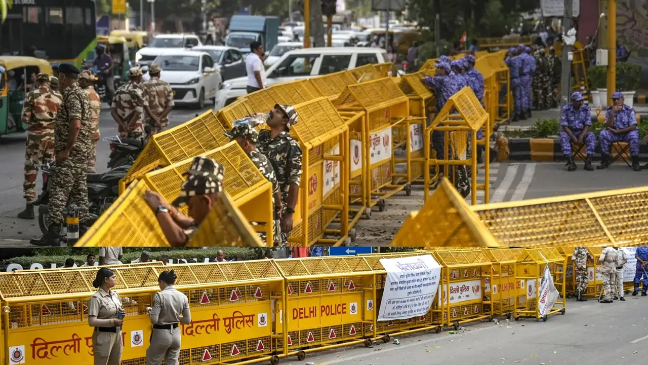 'कॉकरोच' आए तो कार्रवाई तय! मेट्रो बंद, ट्रेन कैंसिल, इंटरनेट सस्पेंड और बॉर्डर पर BSF का पहरा...CJP प्रोटस्ट को लेकर छावनी में तब्दील हुई दिल्ली CJP protest: Trains cut, Internet down, Delhi turns a fortress