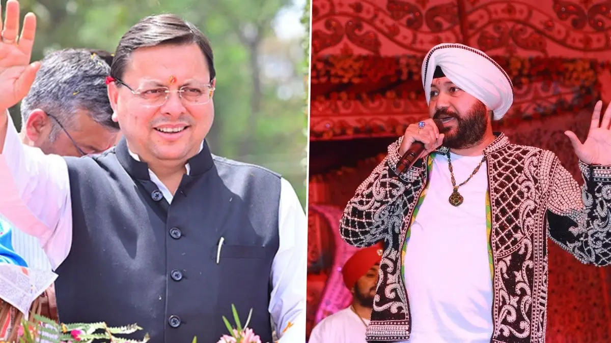 Uttarakhand CM Pushkar Singh Dhami Speaks to Singer Daler Mehndi Amid Row CM Dhami speaks to Mehndi