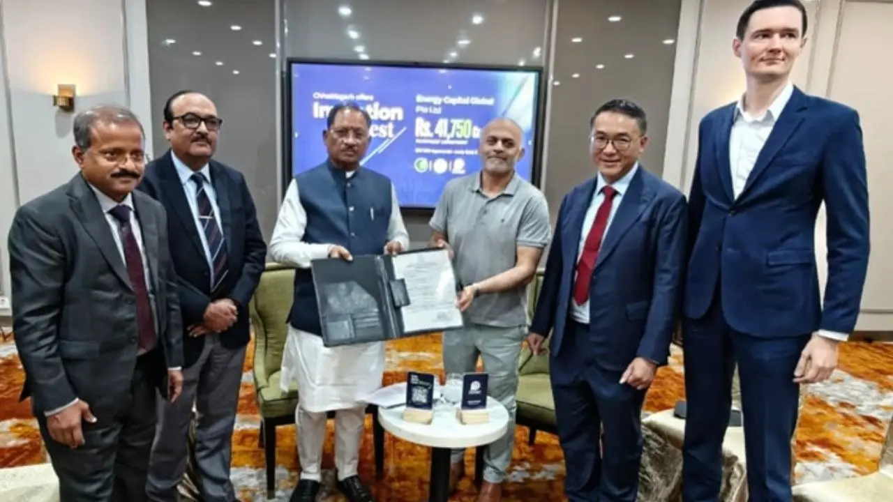सिंगापुर की एनर्जी कैपिटल ग्लोबल छत्तीसगढ़ में एआई-रेडी डेटा सेंटर कैंपस में करेगी ₹41,750 करोड़ का निवेश सिंगापुर की एनर्जी कैपिटल ग्लोबल छत्तीसगढ़ में ₹41,750 करोड़ का करेगी निवेश