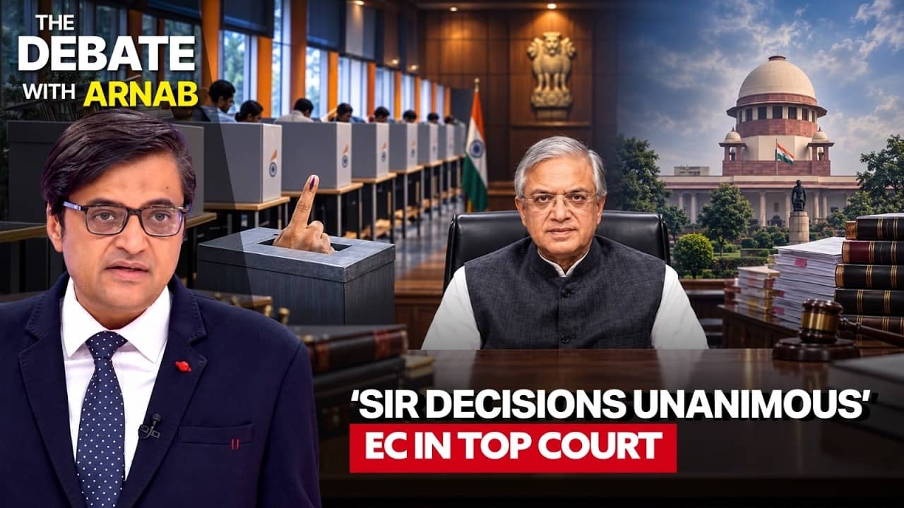 Debate With Arnab: ECI Hits Back In Supreme Court, Says 'All 3 SIR Orders Were Unanimous' - Republic World
