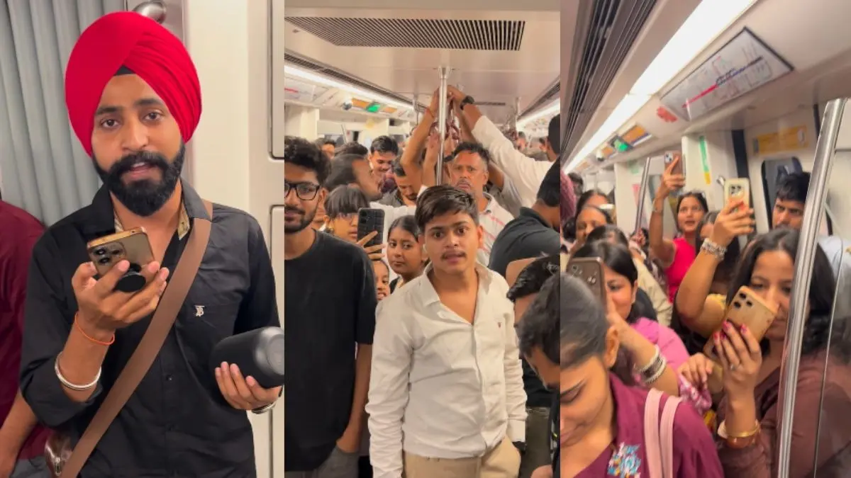 Delhi Metro: दिल्ली मेट्रो में पाजी ने इतनी सुरीली आवाज में गाया गाना, यात्री भी लगे गुनगुनाने; दिल छू लेने वाला VIDEO वायरल Delhi Metro